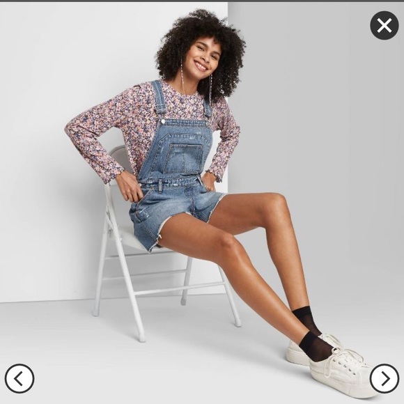 NWT Wild Fable Women's Denim Short overalls. Size XXL